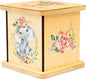 Wooden Piggy Bank for Kids and Adults, Personalized Gift Handmade in USA by BloomOwl, Custom Piggy Bank, Personalized Banks for Kids, Gifts for Baby Boys and Girls (Elephant- Coral)