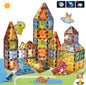 BINZKBB Magnetic Tiles Building Blocks,Lighted 3D Clear Educational STEM Construction Set,Preschool Sensory Magnet Dinosaur Creativity Toys for Kids Age 3 4 5 6 8+ Years Old Girls Boys Toddlers