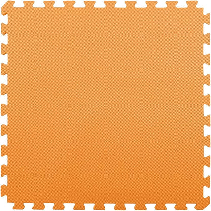 FlooringInc's 1/2" Soft Non-Toxic Baby Play Mat, Toddler Playmat, Colorful Puzzle PlayMat, Floor Mats for Kids & Babies, EVA Foam Interlocking Tiles for Nursery & Playroom | Orange, 50 Tiles, 200 SqFt