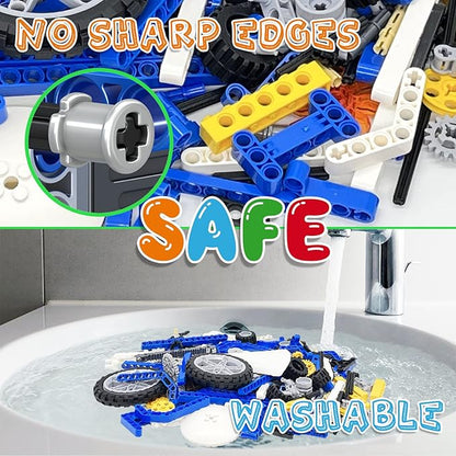 50-in-1 STEM Building Toys, 325 PCS Building Blocks Construction Engineering Kits for Kids Ages 6-12, Learn Mechanical & Physics Principles Creative Educational Birthday for Boys Girls