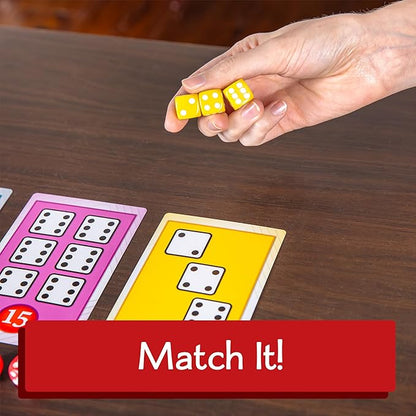 Calliope Games Roll for It Going Big - Fast-Playing Family Dice Game with Big Oversized Cards and Dice, Retirement Party Games, Fun Family Games for Travel, Parties, and Game Night - Red Edition