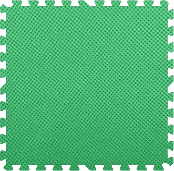 Flooring Inc's 1/2" Soft Non-Toxic Baby Play Mat, Toddler Playmat, Colorful Puzzle PlayMat, Floor Mats for Kids & Babies, EVA Foam Interlocking Tiles for Nursery & Playroom | Blue, 12 Tiles, 48 Sq/Ft