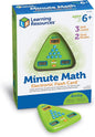 Learning Resources Minute Math Electronic Flash Card, Homeschool, Early Algebra Skills, 3 Difficulty Levels, Ages 6+