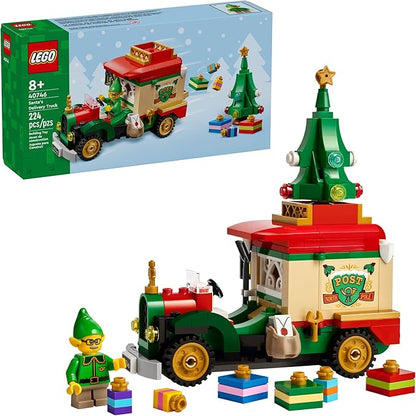 LEGO Santa’s Delivery Truck Building Toy for Kids - Construction Set for Play or Christmas Decor - Building Blocks for Girls & Boys, Ages 8+ - Holiday Craft Ideas for Families - 40746
