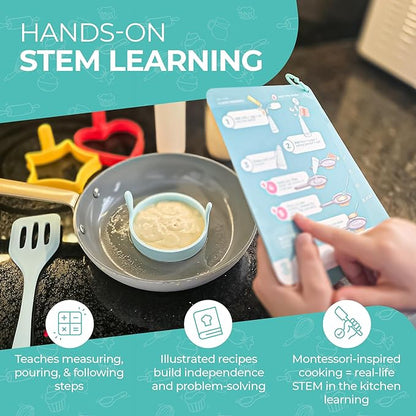 Tovla Jr. Ultimate Pancake Making Kit for Kids – DIY Breakfast Fun with STEAM Learning Tools