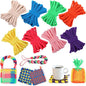 IQKidz 224 PCS Loom Loops Refill for Potholder Weaving Loom Kit Toys, Elastic DIY Arts and Crafts Loops Supplies for Kids Beginners, Perfect Birthday Gifts for 5 6 7 8-12 13 Year Old Girls