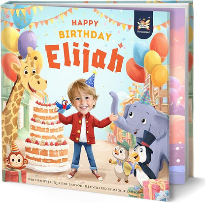 ELFINK Personalized Children Story Books - Birthday Adventure - Customized Name & Photo - Baby Gifts - Children Bedtime Story (Soft Cover)