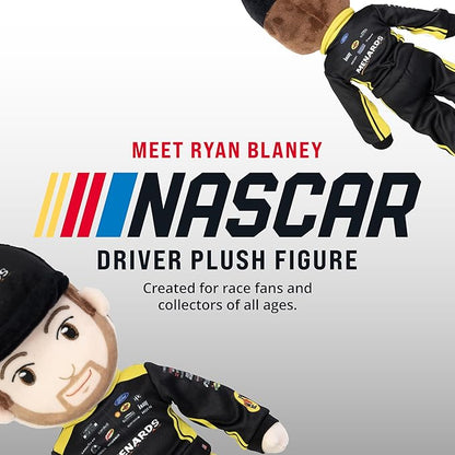 Playtime by Eimmie NASCAR-Themed Soft Baby Doll, 14-Inch Plush Racing Rag Doll for Kids, Team Penske Ryan Blaney (Menards) Motorsports Plush Figure, Fabric Stuffed Toy for All Ages