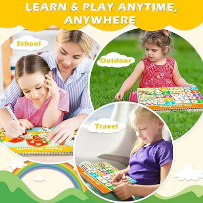 Montessori Busy Book for Toddlers Ages 1-3, My Preschool Learning Activities Book, Montessori Educational Toy for Kids 3 Years Old Homeschool Birthday Christmas Travel Gifts