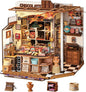 Rolife DIY Miniature House Kit Henry's Chocolate Shop 1:18 Scale Dollhouse Diorama, Tiny House Building Kit Crafts for Adults Home Decor Gift for Adults Him Her