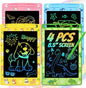 4 Pack LCD Writing Tablet for Kids, 8.5 Inch Colorful Doodle Board Drawing Pad, Party Favor Educational Learning School Prize Birthday Gifts for Boys Girls Age 3 4 5 6 7 8