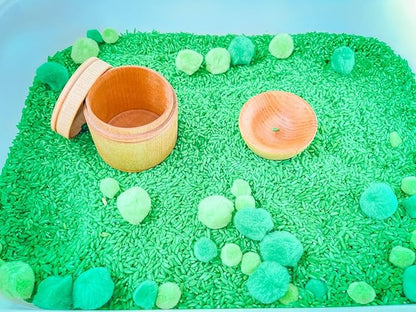 Kids Sensory bins Montessori sensory bin, sensory toys, Sensory bins, Sensory Bin For Preschoolers (St Patrick Day Counting)