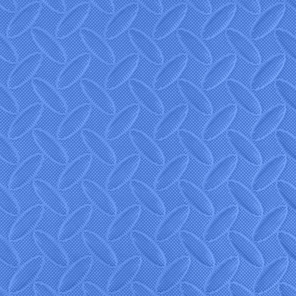 IncStores 1/2 Inch Thick Diamond Soft Foam Flooring Tiles | High-Density Interlocking Foam Tiles for Rugged Style in Your Home Gym, Playroom, and More | Blue, 6 Tiles