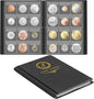 Uncle Paul Coin Album Coin Holder Coin Collection Book for Penny/Nickel/Dime/One pound/20 Pence/10 Pence 120 Pockets CS3712