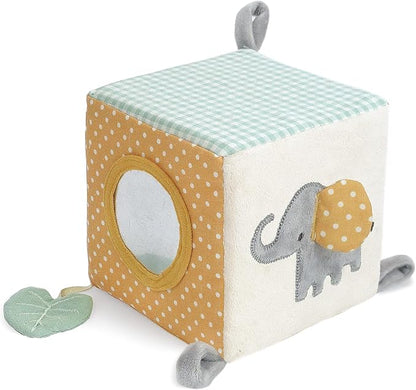 MON AMI Safari Activity Cube for Toddlers – 5.5x5.5x5.5”, Montessori Toys for Babies & Toddlers, Sensory Interactive Learning Toys