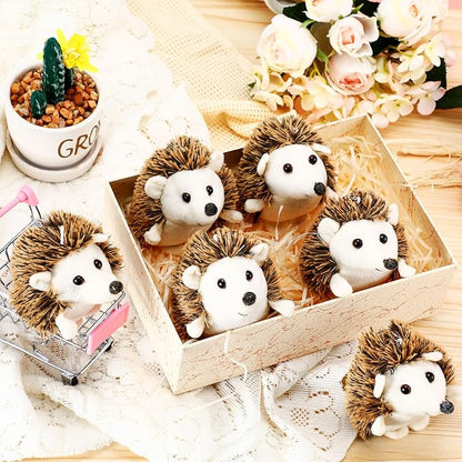Zubebe Mini Hedgehog Toy Bulk Halloween School Gifts Plush Operation Christmas Stuffed Animal 4 Inch Small Party Favor Decoration DIY Keychain Kid Children Classroom for Baby Shower Birthday(36 Pcs)