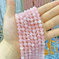 10MM 38PCS Natural Crystal Stone Madagascar Rose Quartz Gemstone Beads for Jewelry Making DIY Bracelet