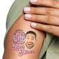 Big Dot of Happiness Custom Photo Last Disco - Bachelorette Party Favors - Fun Face Temporary Tattoos - Set of 12