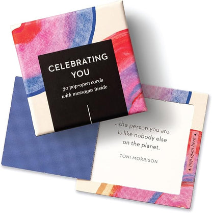 Compendium ThoughtFulls Pop-Open Cards — 3-Pack of Celebrating You, Yay, You!, You’re Awesome — 90 Pop-Open Cards, Each with a Different Message Inside