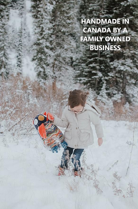Cate & Levi - Hand Puppet - Premium Reclaimed Wool - Handmade in Canada - Machine Washable (Frog)
