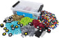 PLUS PLUS - GO! Educational Tub - 2600 Pieces / 10 Baseplates / 40 Wheels - Vehicle Construction Building Stem / Steam Toy, Interlocking Mini Puzzle Blocks for Kids