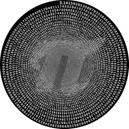 Bgraamiens Puzzle -π Day Puzzle The Mystical π Puzzle Hard Unique Round Numbers Puzzle for Adults (π in Black and White)
