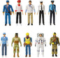 Beverly Hills Doll Collection Sweet Li’l Family Dollhouse Figures - Firefighter, Police Officer, Doctor and More, Set of 10 Action Figure People Doll House Set, Pretend Play for Kids and Toddlers