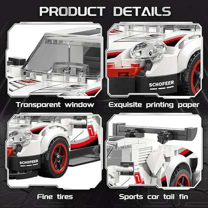 Technic Sports Cars Building Block Set, Race Car Building Kits Car Model for Ages 8+ Makes a Cool Birthday or Any Time Gift for Kids Play and Display Collection(355PCS)