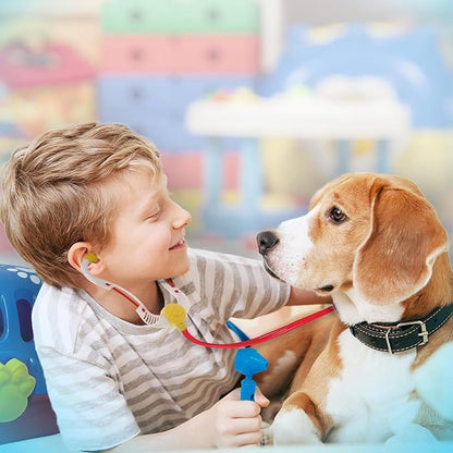 Kidzlane Deluxe Veterinarian Kit for Kids and Toddlers | Pretend Play Vet Set for Kids | Pet Vet Playset | Toy Pet Carrier for Little Girls and Boys | Kids Doctors Kit | Play Doctor Set for Kids