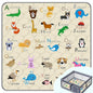 Baby Play Mat，Thick Soft 47" X 47" Playpen mat, Non-Slip and Machine Washable Baby Play Mats for Floor，Crawling Mat for Babies, Toddlers & Infants to Play and Learn (Beige Animal)