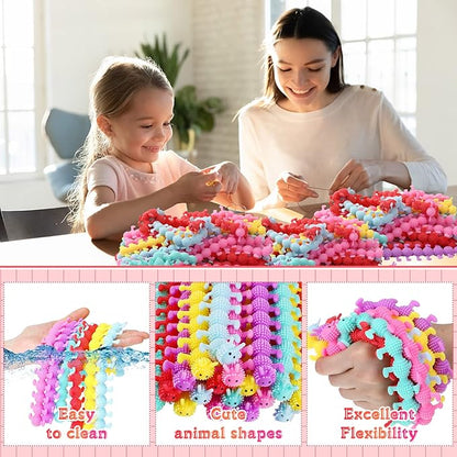 Chivao 150 Pack Bulk Stretchy String Fidget Toys Animal Sensory Toys for Kids and Adults Colorful Fidget Worm Stress Anxiety Relieve Party Favors Goodie Bag Fillers Birthday Gifts (Worm Style)