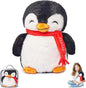 ODOXIA Weighted Animals for Anxiety 3.1lb Penguin | Stuffed Weighted Plush for Kids, Adults | Weighted Stuffed Animals | Weighted Plushies | Weighted Plushie
