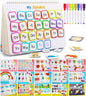Huijing Montessori Preschool Learning Activities Busy Book - Workbook Activity Binder / Toys for Toddlers, Autism Learning Materials and Tracing Coloring Book