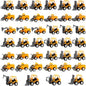 40 Pack Mini Construction Vehicles, Pull Back Trucks, Yellow, Color Style 2, Kids Construction Toys, Ages 3+