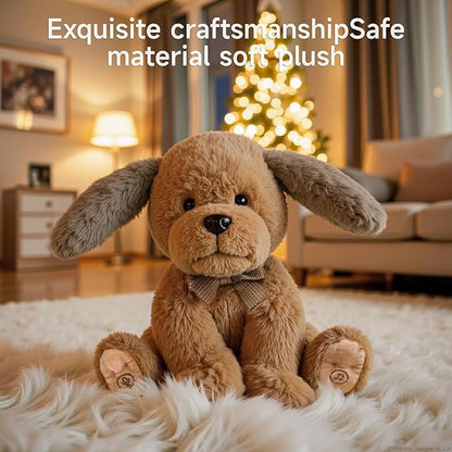 OR OR TU Baby Animated Plush Dog, Interactive Singing Talking Puppy Dog Musical Stuffed Animal Toys, 10”
