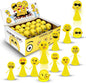 Liberty Imports 24 PCS Jumping Emoticon Popper Spring Launchers LED Light Up Toy Bouncy Party Favors Supplies and Goodie Bag Fillers for Kids, Toddlers (Classic Edition)