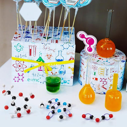 HFKPJRT Molecular Model Kit, 208 Pcs Molecular Model Kit Organic Chemistry, Atom Element Model Kits for Lessons in Chemistry, Gift for Teachers and Students to Raising Space Imagination