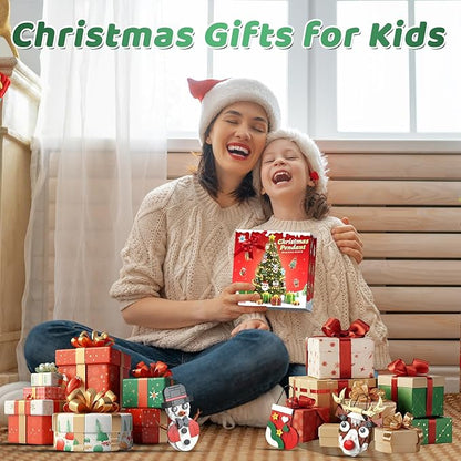 Christmas Ornaments Building Set 2025 Advent Calendar - 12 DIY Xmas Tree Hanging Decorations with Santa, Snowman More, Christmas Stocking Stuffer Building Toys Gift for Girls Boys Ages 6+