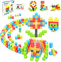 PicassoTiles 60pc Magnetic Puzzle Cube Building Set 1 Inch 3D Blocks STEM Construction Toy for Toddlers Kids Boys Girls Age 3+ Montessori Learning Travel Sensory Gift with Educational Idea Book PMC60