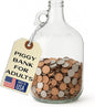 Piggy Bank for Adults - Large Coin Bank Glass Jar - for Saving Money & Small Change - Gallon Jug Made in USA