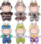 6 Sets Doll Clothes and Accessories for 17cm Plush Dolls - Dress Up Doll Clothing Set Replacement Outfit Collection Gifts for Children Over 3 Years Old（No Doll