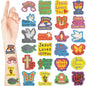 Landhoow 240 Pcs Jesus Loves You Tattoos Temporary for Kids Glitter Face Tattoos Cool Body Sticker Costume Accessory for Adults Boys Girls Party Favor
