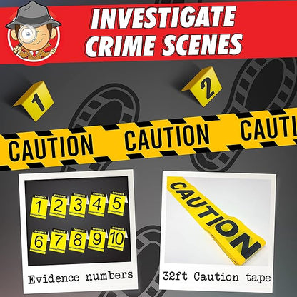 Spy Kit for Kids Detective Fingerprint Toys for 6 7 8 9 10 11 12 Year Old Boys Girls Secret Agent Investigation Science Set