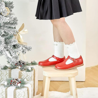 Felix & Flora Toddler Little Girl Mary Jane Dress Shoes - Ballet Flats for Girl Party School Shoes