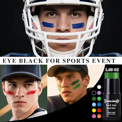 Royal Blue Face Paint Stick,Water-Based Navy Blue Body Paint Stick,Washable Body Paint for Avatar Smurf Mystique Clown Joker Halloween Makeup,Eye Black for Baseball Softball,1.06 OZ