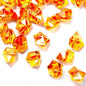 TeeLiy 150 PCS Acrylic Orange Crushed Ice Rock Crystals Treasure Gem Plastic Fake Ice for Vase Fillers Decoration, Table Scatters, Event, Wedding, Arts & Crafts, Home Birthday Decoration