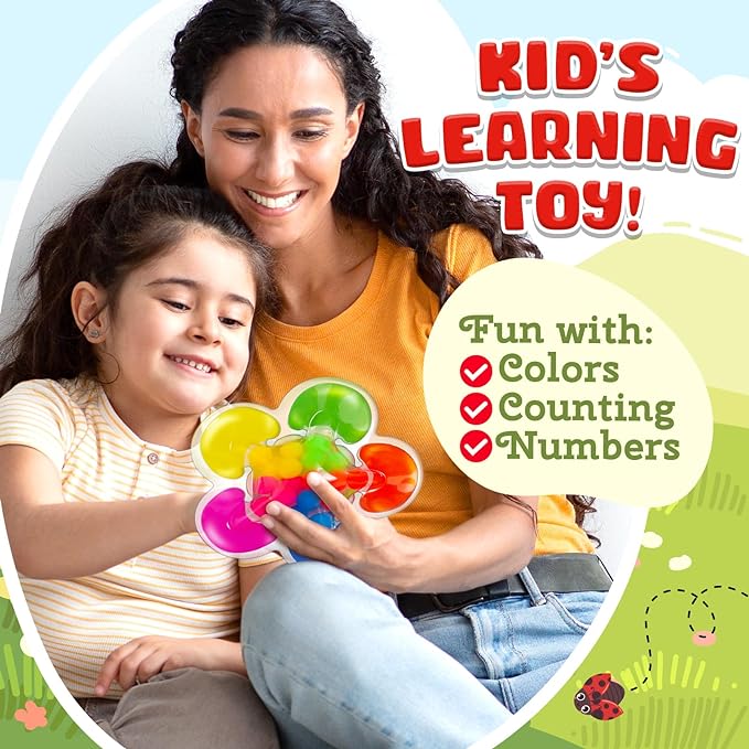 Color Sorting Toys Sensory Toys, Fine Motor Skills Game for Toddlers, Color Matching Toy Preschool Learning Activities Educational Calm Down Montessori Toy for Kids Boys Girls Ages 1 2 3 As Gifts