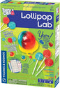 Thames & Kosmos Lollipop Lab STEM Experiment Kit | Make Yummy Red Cherry & Blue Raspberry Lollipops & Ring Lollipops | Explore Chemistry & Math | Includes Real Candy Thermometer, 2-Language Ver, EN/FR