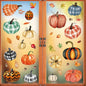 6 Sheets Pumpkin Window Stickers Thanksgiving Window Clings Double-Sided Fall Leaves Window Stickers Decor Autumn Window Clings for Glass Windows Holiday Home Kitchen Office Decorations DIY Supply
