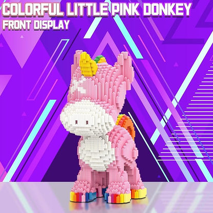 Pink Unicorn Animal Micro Building Blocks Set Gift for Adults and Kids 4460 Pieces